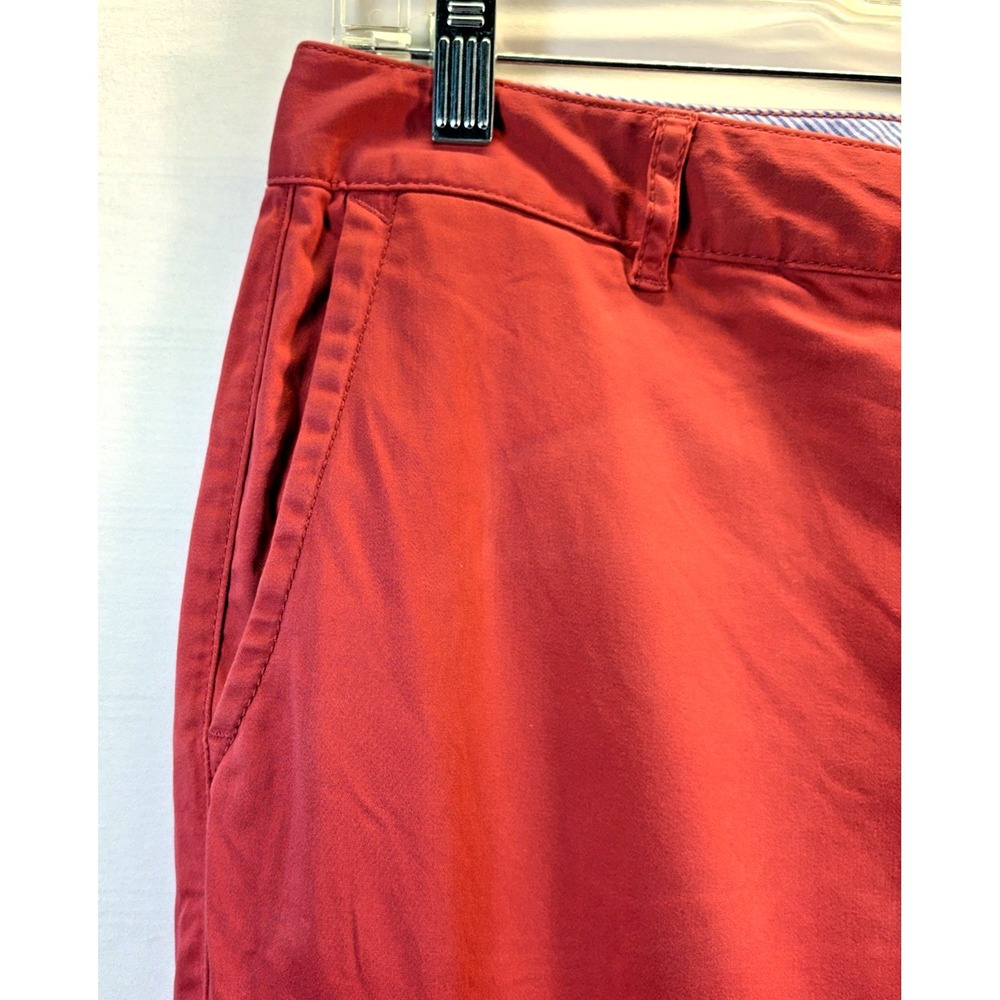 LL Bean Favorite Fit‎ Pants Womens Orange Salmon Chinos Cotton Stretch 8 - Picture 6 of 13